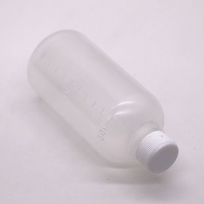 Medicamento 100 ml PET líquido botella de plástico vacía con escala y color personalizable