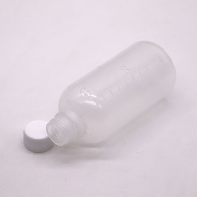 Medicamento 100 ml PET líquido botella de plástico vacía con escala y color personalizable