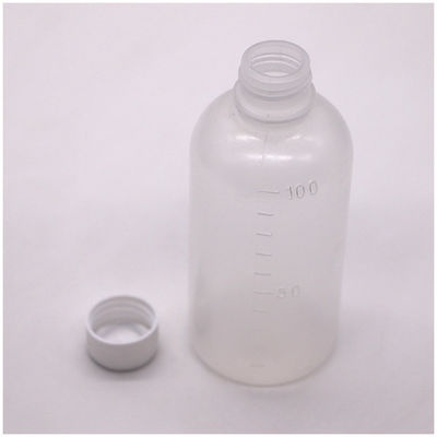 Medicamento 100 ml PET líquido botella de plástico vacía con escala y color personalizable