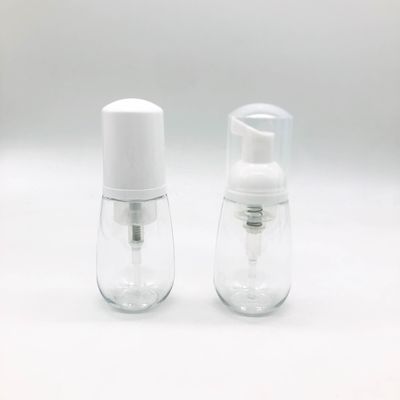 Botella de bomba de espuma de PET de 40 ml para cuidado de la piel OEM Color / Impresión PET Limpieza facial