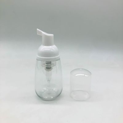 Botella de bomba de espuma de PET de 40 ml para cuidado de la piel OEM Color / Impresión PET Limpieza facial