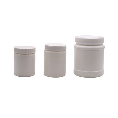 Botella de crema de forma redonda con cuello en PE de 100 ml para frasco de ungüento y cápsulas de yeso