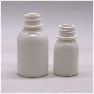 Contenedor de tapa a prueba de niños 60 ml de biberón en PE líquido oral blanco para jarabe para tos