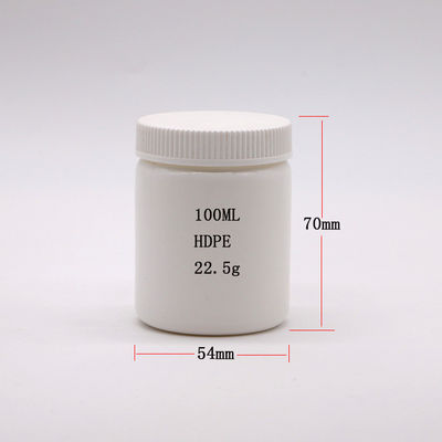 Botella de crema de forma redonda con cuello en PE de 100 ml para frasco de ungüento y cápsulas de yeso