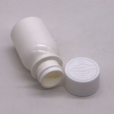 Botella de medicamento líquido oral en PE de 30 ml con tapa a prueba de niños y tapa CRC