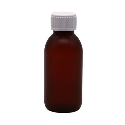 120 ml de jarabe para la tos helado líquido redondo botella de plástico para desechos médicos