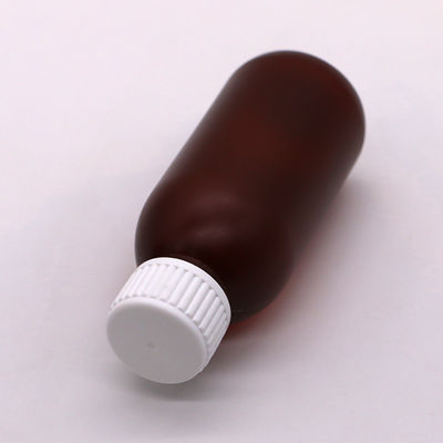 120 ml de jarabe para la tos helado líquido redondo botella de plástico para desechos médicos