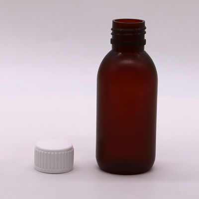 120 ml de jarabe para la tos helado líquido redondo botella de plástico para desechos médicos