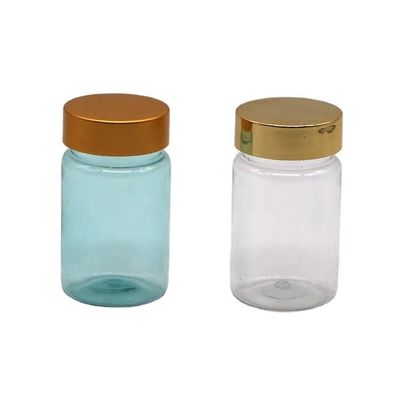 70 ml PET Botella pequeña transparente Contenedor de medicina de plástico con cubierta PS Servicio OEM