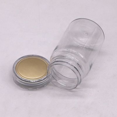 70 ml PET Botella pequeña transparente Contenedor de medicina de plástico con cubierta PS Servicio OEM