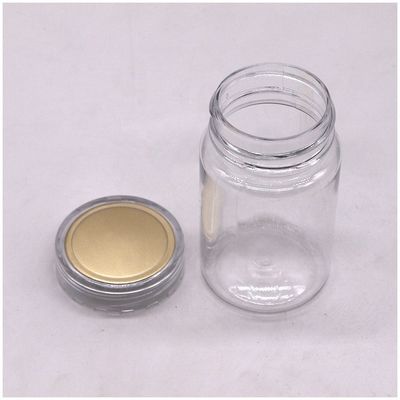 70 ml PET Botella pequeña transparente Contenedor de medicina de plástico con cubierta PS Servicio OEM