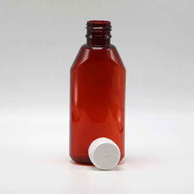 Envase de medicamentos líquidos PET para farmacia de prescripción de 200 ml con tapa y báscula