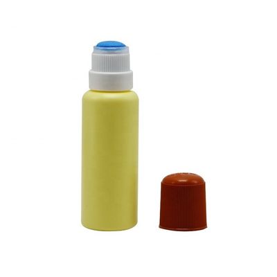 Material del cuerpo PE Botella de bola de rodillo recargable de 70cc para aceites esenciales y cosméticos