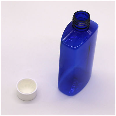 Logotipo personalizado Botella de jarabe estéril para la tos de 180ml PET cuadrado con tapa de seguridad para niños