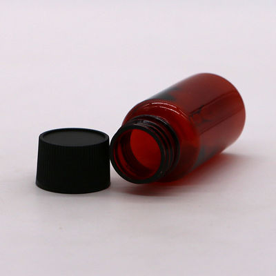Material base PET 1 oz/25 ml Botella de plástico líquido oral personalizada para la industria médica