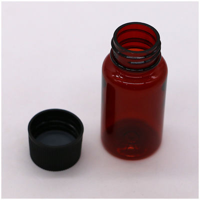 Material base PET 1 oz/25 ml Botella de plástico líquido oral personalizada para la industria médica