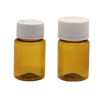 Embalaje farmacéutico Botella de plástico PET con color transparente e impresión en pantalla