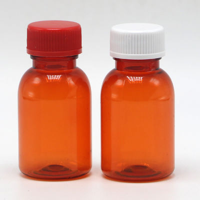 Botella de medicamento líquido PET a prueba de fugas con tapa 20ML/CC Material de cuello PET