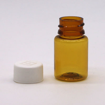 Embalaje farmacéutico Botella de plástico PET con color transparente e impresión en pantalla
