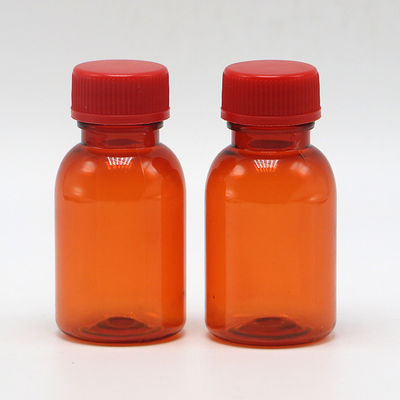 Botella de medicamento líquido PET a prueba de fugas con tapa 20ML/CC Material de cuello PET