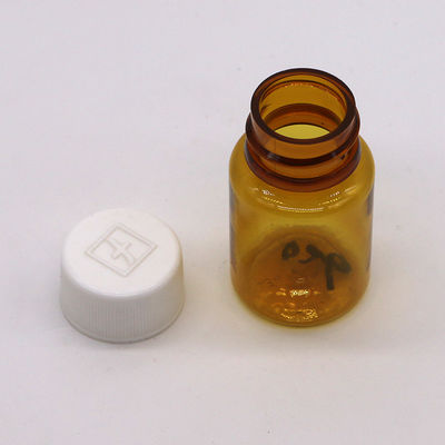 Embalaje farmacéutico Botella de plástico PET con color transparente e impresión en pantalla
