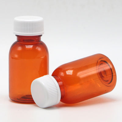 Botella de medicamento líquido PET a prueba de fugas con tapa 20ML/CC Material de cuello PET