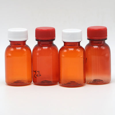 Botella de medicamento líquido PET a prueba de fugas con tapa 20ML/CC Material de cuello PET