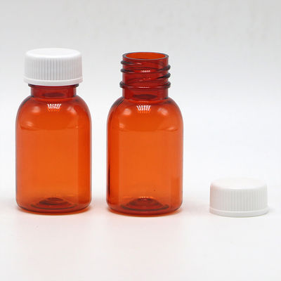 Botella de medicamento líquido PET a prueba de fugas con tapa 20ML/CC Material de cuello PET