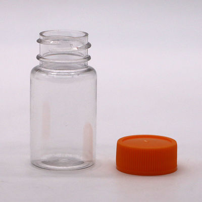 Botella líquida de plástico PET de 20 ml/cc con inserción para pastillas y botella de medicamentos a prueba de fugas