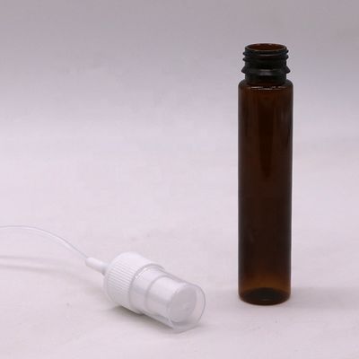 Botella portátil de aerosol de disparador de color ámbar/marrón a prueba de fugas 30 ml/1OZ