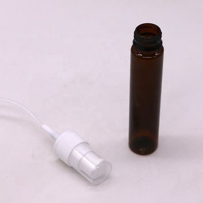 Botella portátil de aerosol de disparador de color ámbar/marrón a prueba de fugas 30 ml/1OZ
