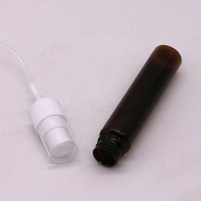 Botella portátil de aerosol de disparador de color ámbar/marrón a prueba de fugas 30 ml/1OZ