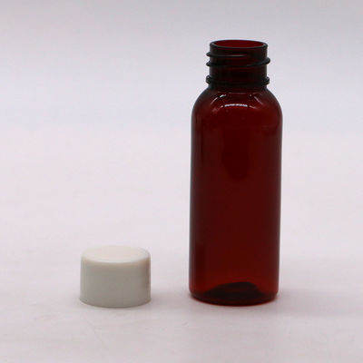 GMP Farmacéutico Botella líquida de jarabe de plástico PET de 30 ml con tapa de tornillo a prueba de alteraciones