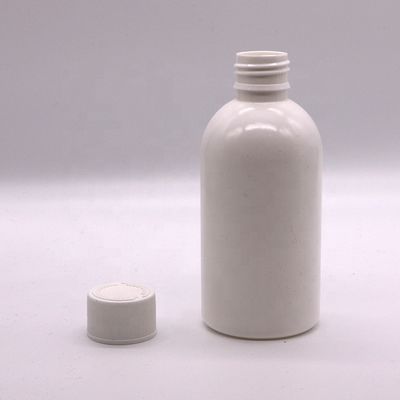 Impresión en pantalla 100ml/200ml250ml HDPE Botella de medicina vacía blanca con tapa de seguridad para niños