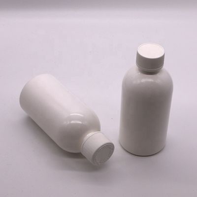 Impresión en pantalla 100ml/200ml250ml HDPE Botella de medicina vacía blanca con tapa de seguridad para niños