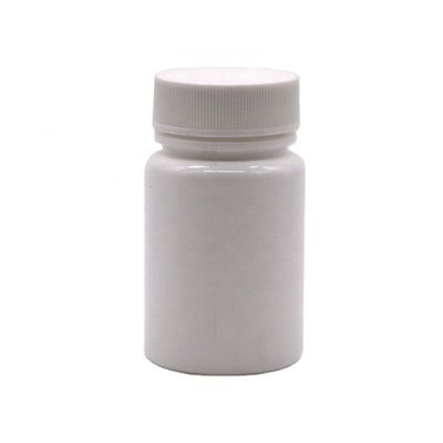 Botella de plástico HDPE de 45 ml de capacidad con tapa de tornillo y servicio de impresión de etiquetas personalizadas