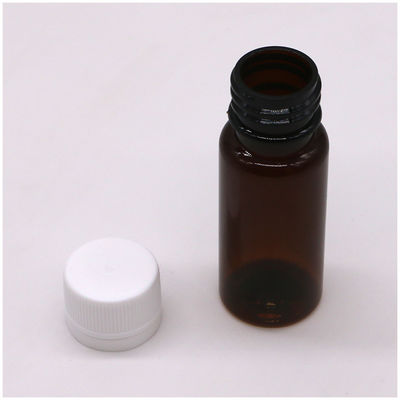 GMP Farmacéutico Botella líquida de jarabe de plástico PET de 30 ml con tapa de tornillo a prueba de alteraciones