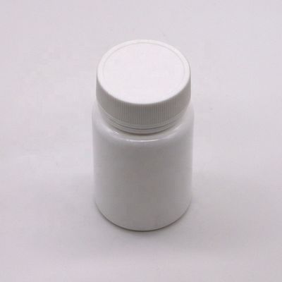 Botella de plástico HDPE de 45 ml de capacidad con tapa de tornillo y servicio de impresión de etiquetas personalizadas