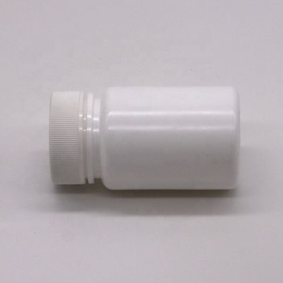 Botella de plástico HDPE de 45 ml de capacidad con tapa de tornillo y servicio de impresión de etiquetas personalizadas