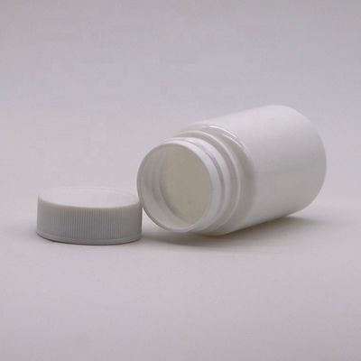 Botella de plástico HDPE de 45 ml de capacidad con tapa de tornillo y servicio de impresión de etiquetas personalizadas