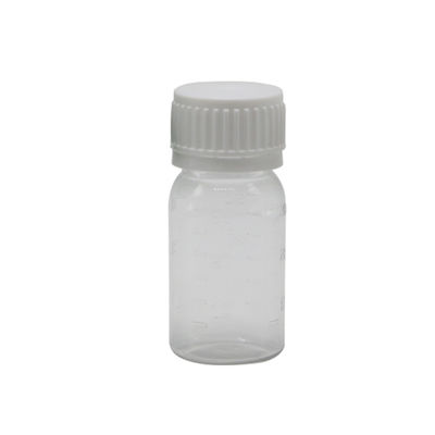 Botella de medicamento para líquido oral de 30 ml de PET blanco con tapa de seguridad e impresión en pantalla