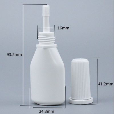 LOGO Botella personalizada de 10 ml de spray de polvo de PE para separación de polvo y spray nasal