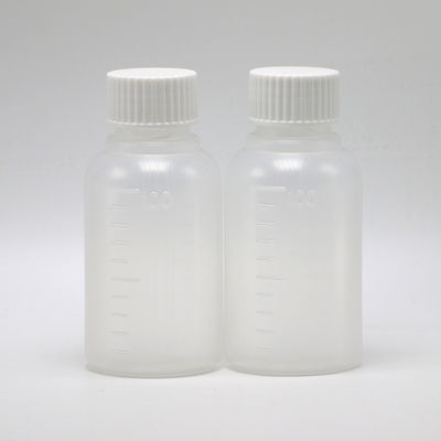 Medicina industrial botella de jarabe de HDPE de 60 ml / 2 oz blanco / azul opaco anti-ultravioleta