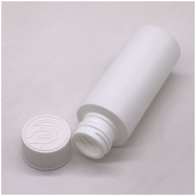 Botella de líquido medicinal biodegradable de plástico tipo HDPE 2OZ/60 ML con tapa a prueba de niños