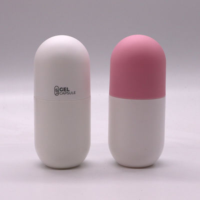 Botella en forma de cápsula de 130 ml de HDPE para suplementos dietéticos con tapa de tornillo