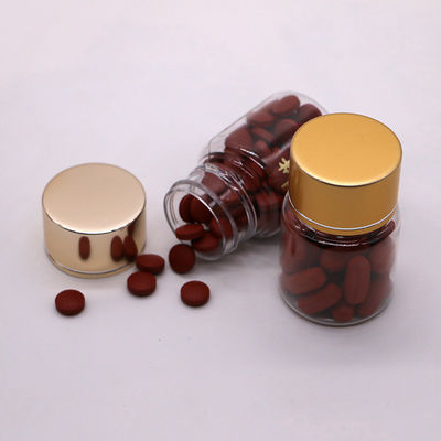 Embalaje medicinal 35ml PET Botella de píldora de plástico pequeño con tapas de color personalizables