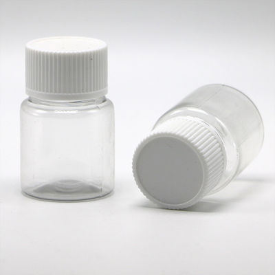 Embalaje medicinal 35ml PET Botella de píldora de plástico pequeño con tapas de color personalizables