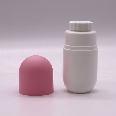 Botella en forma de cápsula de 130 ml de HDPE para suplementos dietéticos con tapa de tornillo