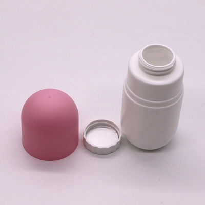 Botella en forma de cápsula de 130 ml de HDPE para suplementos dietéticos con tapa de tornillo