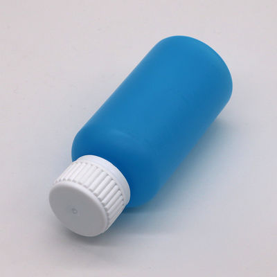Botella de plástico vacío líquido de HDPE de 100 ml de color personalizable con báscula y tapa de seguridad